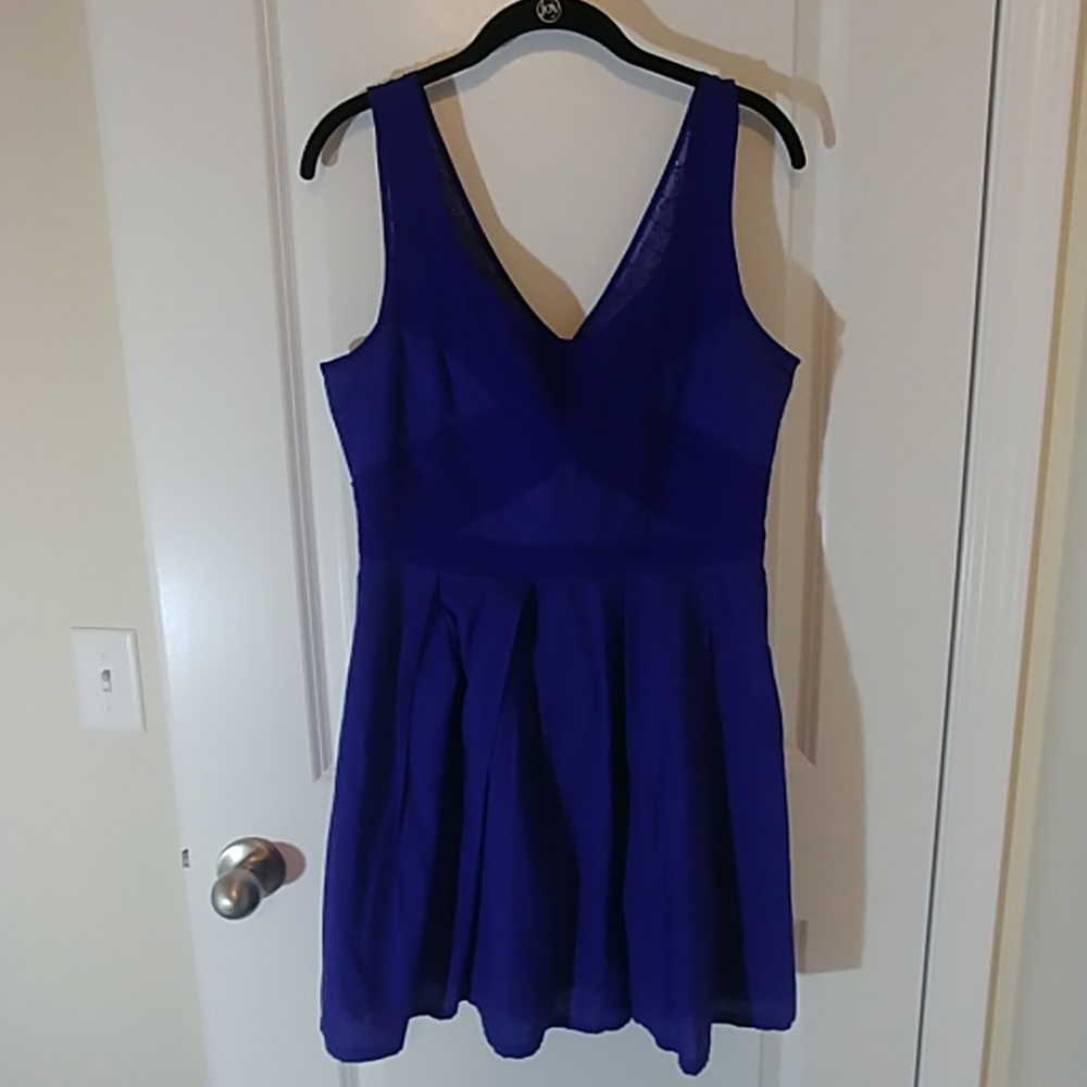Royal blue sleeveless American Eagle Skater dress